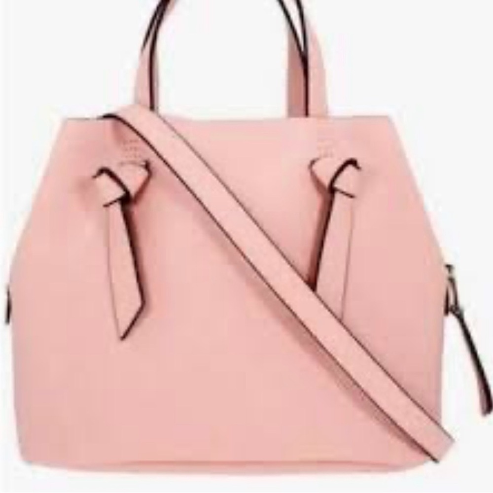 Splendid Blush Pink Tote with Knot Accents